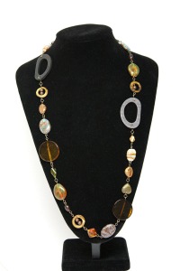 Funky Brown Tone Necklace